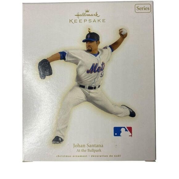 Johan Santana Hallmark Baseball Ornament 2009 - Picture 1 of 3
